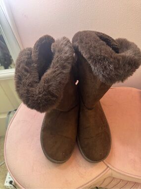 Women’s Brown Faux Fur Winter Boots